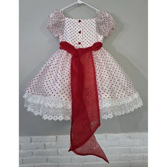 NWT Bitty Bundles of Joy M.Joy Handmade "Be Mine" Valentine Hearts Dress Size 10 - Picture 13 of 13
